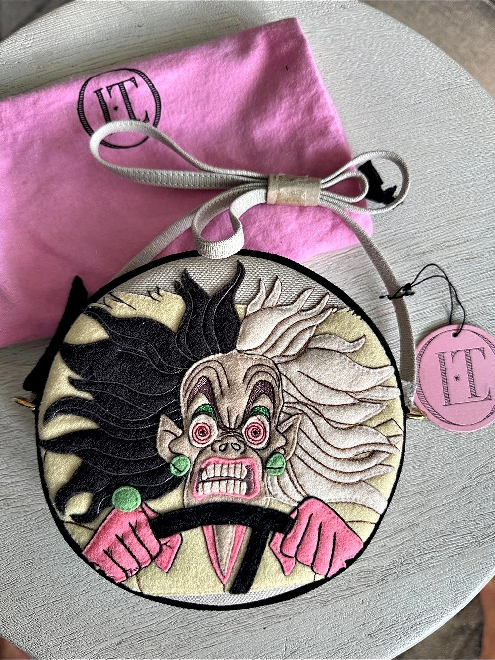 Olympia Le-Tan Cruella Deville Disney authentic crossbody bag!